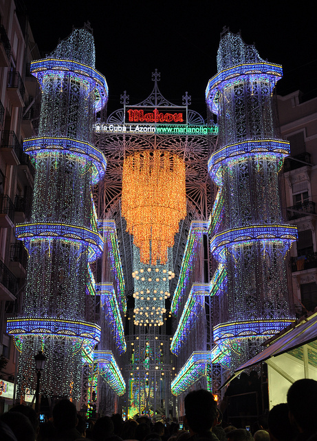 Iluminación falla Cuba Literato Azorín 2014 Valencia