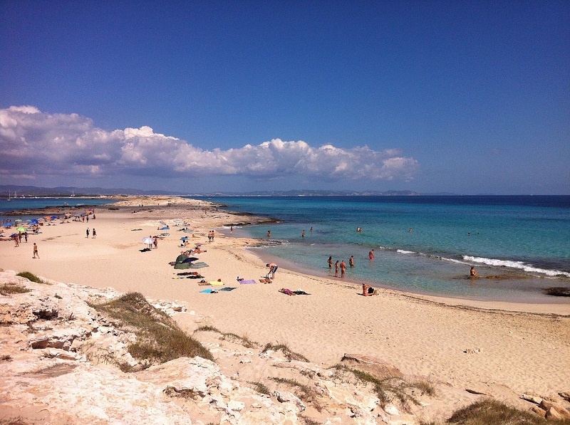 Formentera beach coast