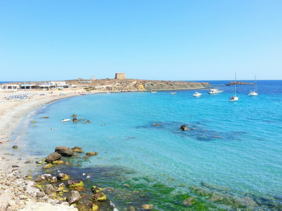 Tabarca island alicante with children