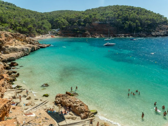 best beache of ibiza cala salada