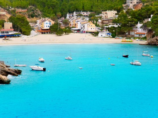 best beaches of ibiza vadella