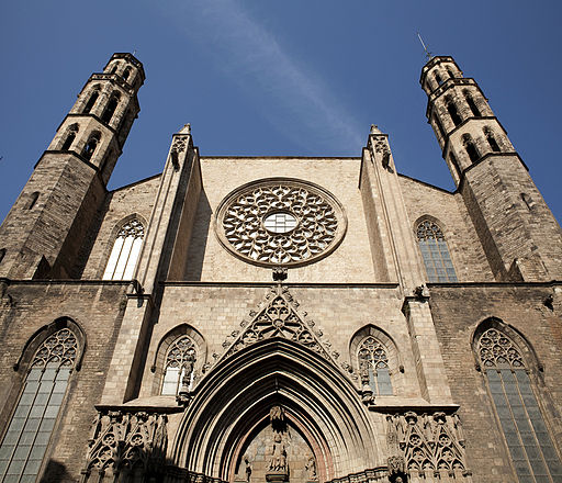 pictures of barcelona Basilica of Santa Maria del Mar.