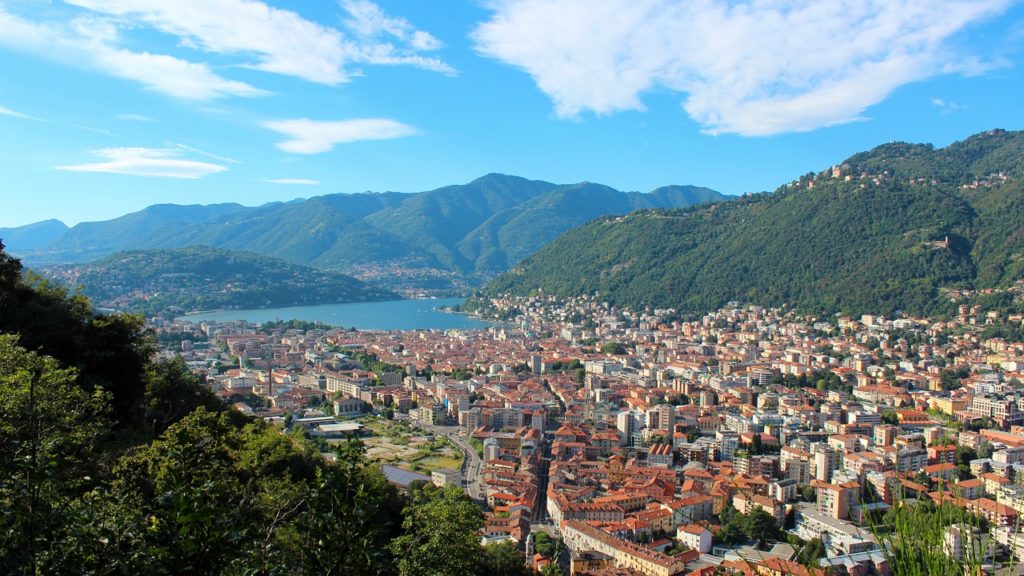 views of lake como italy