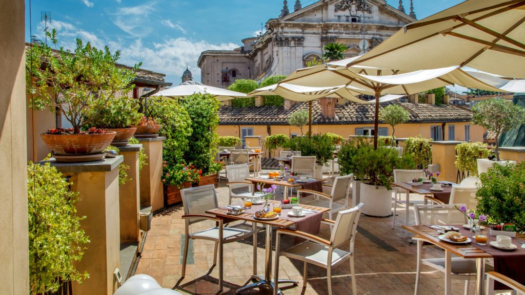 rooftop bars rome terraza cesari