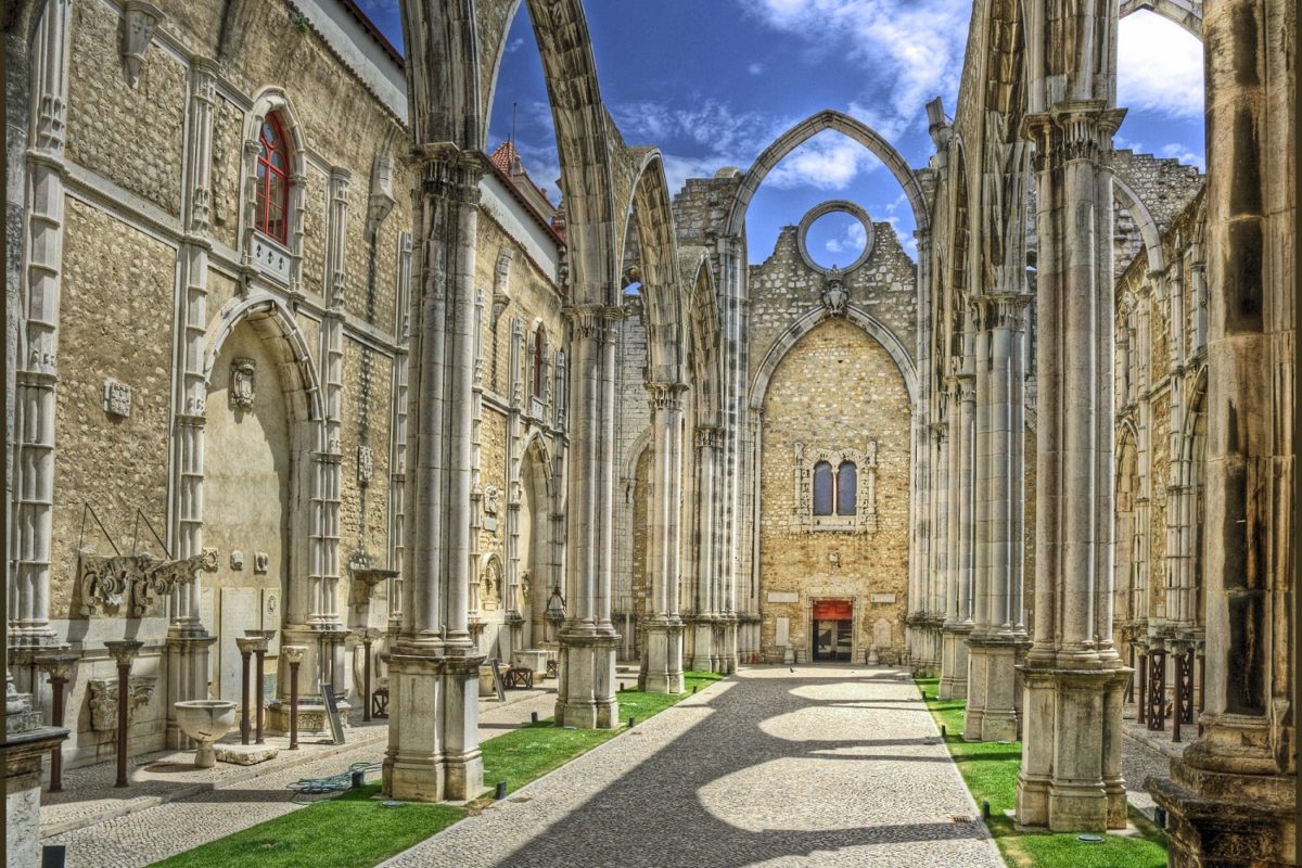 The Church Carmo in Lisbon
