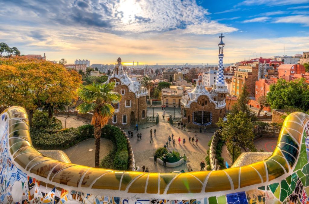 park guell south europe road trip