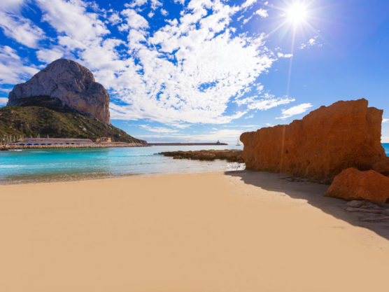 beaches of the costa blanca Cantal Roig Beach