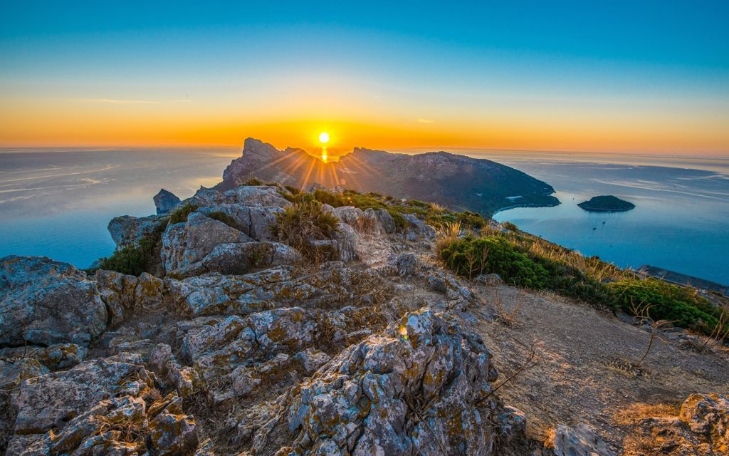 the best sunset in spain formentor
