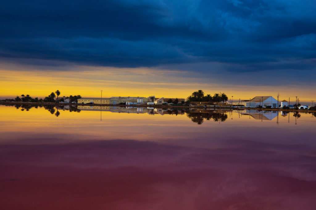 the best sunset in spain salinas