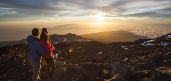 the best sunset in spain el teide tenerife