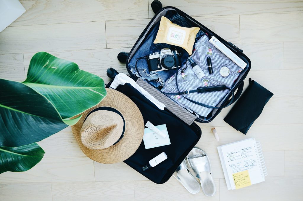 how to pack a suitcase open bag